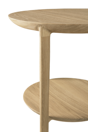   Circular Tiered Oak Side Table | Oroa.com