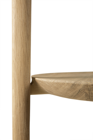   Circular Tiered Oak Side Table | Oroa.com
