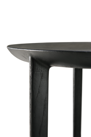   Circular Tiered Black Oak Side Table | Oroa.com