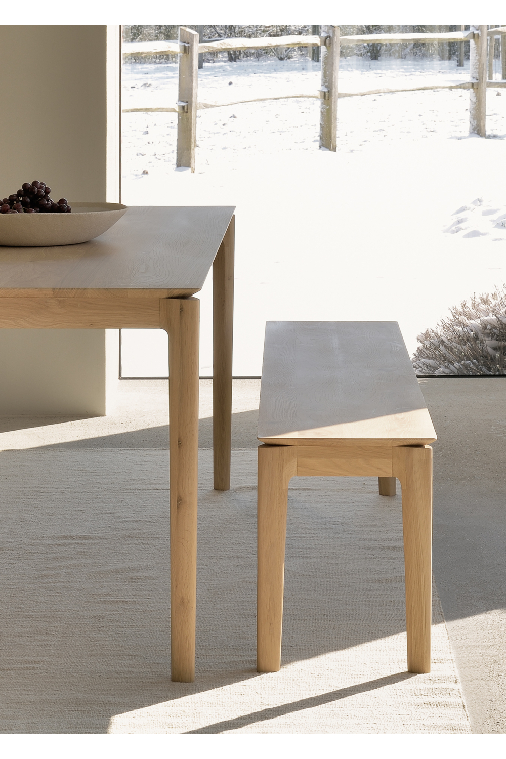   Oiled Oak Bench | Oroa.com
