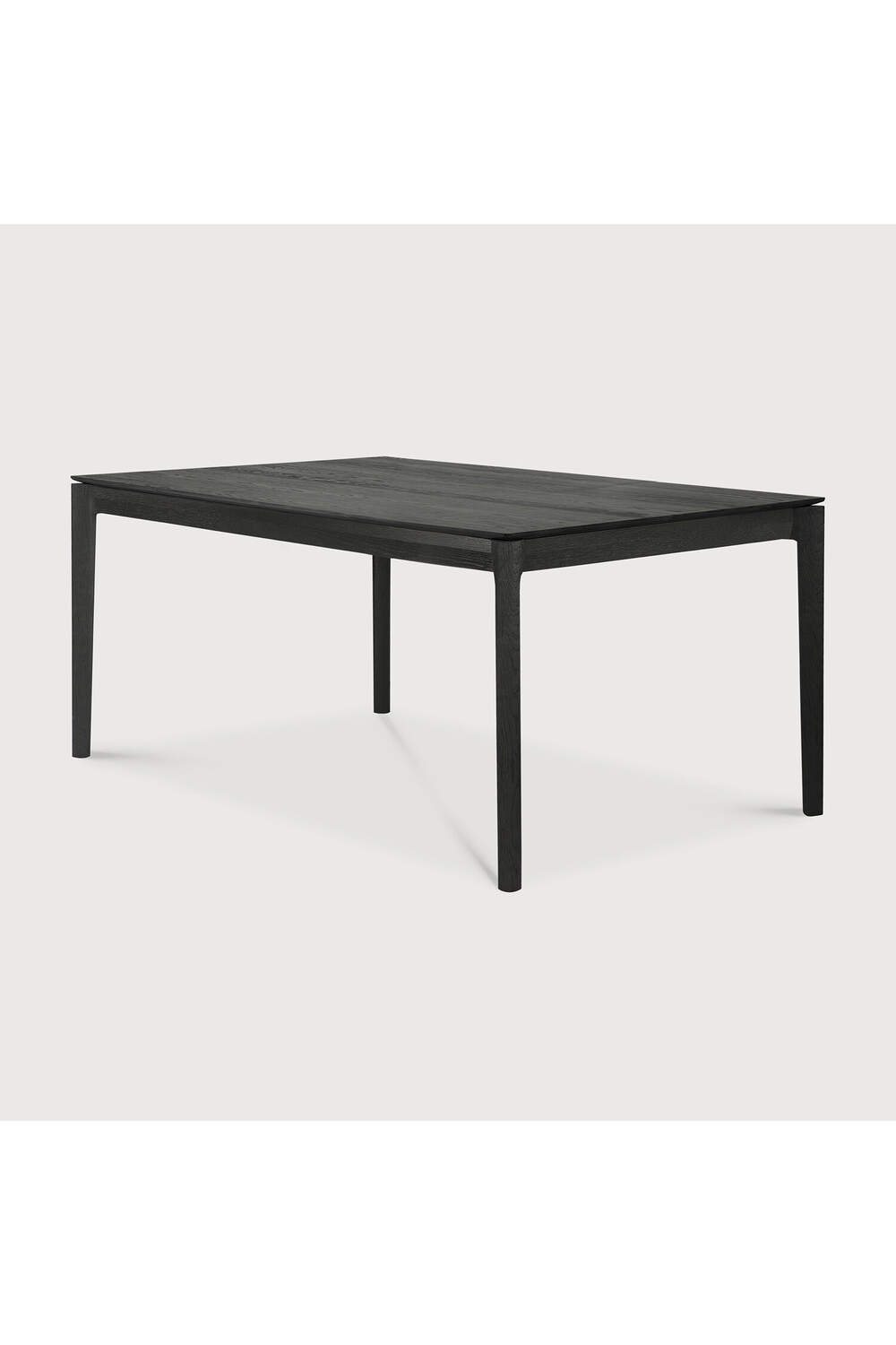   Extendable Black Oak Dining Table | Oroa.com