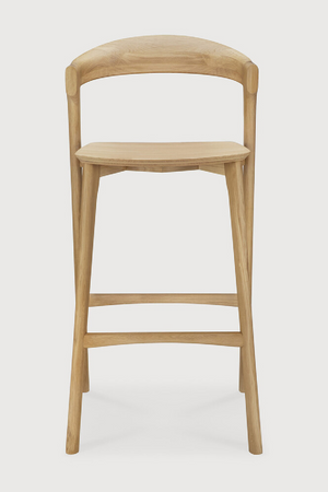   Curved Oak Bar Stool | Oroa.com