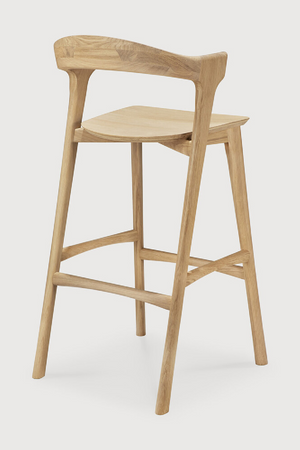   Curved Oak Bar Stool | Oroa.com
