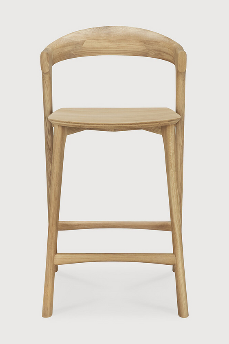   Curved Oak Counter Stool | Oroa.com