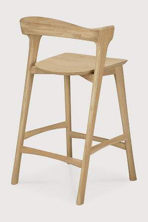   Curved Oak Counter Stool | Oroa.com