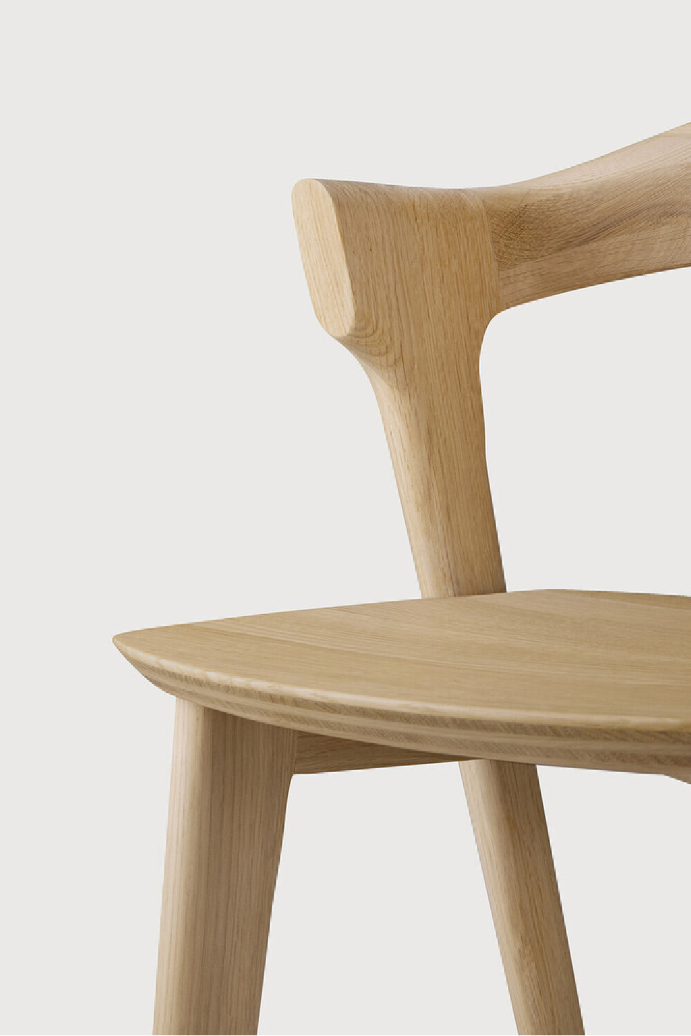   Curved Oak Counter Stool | Oroa.com