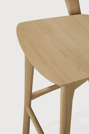   Curved Oak Counter Stool | Oroa.com