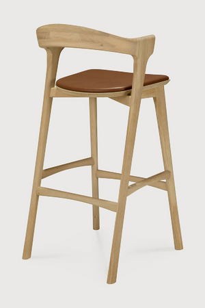   Curved Oak Bar Stool | Oroa.com