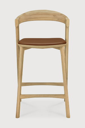   Curved Oak Counter Stool | Oroa.com