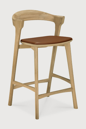   Curved Oak Counter Stool | Oroa.com