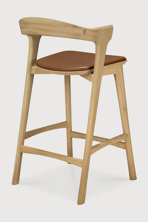   Curved Oak Counter Stool | Oroa.com