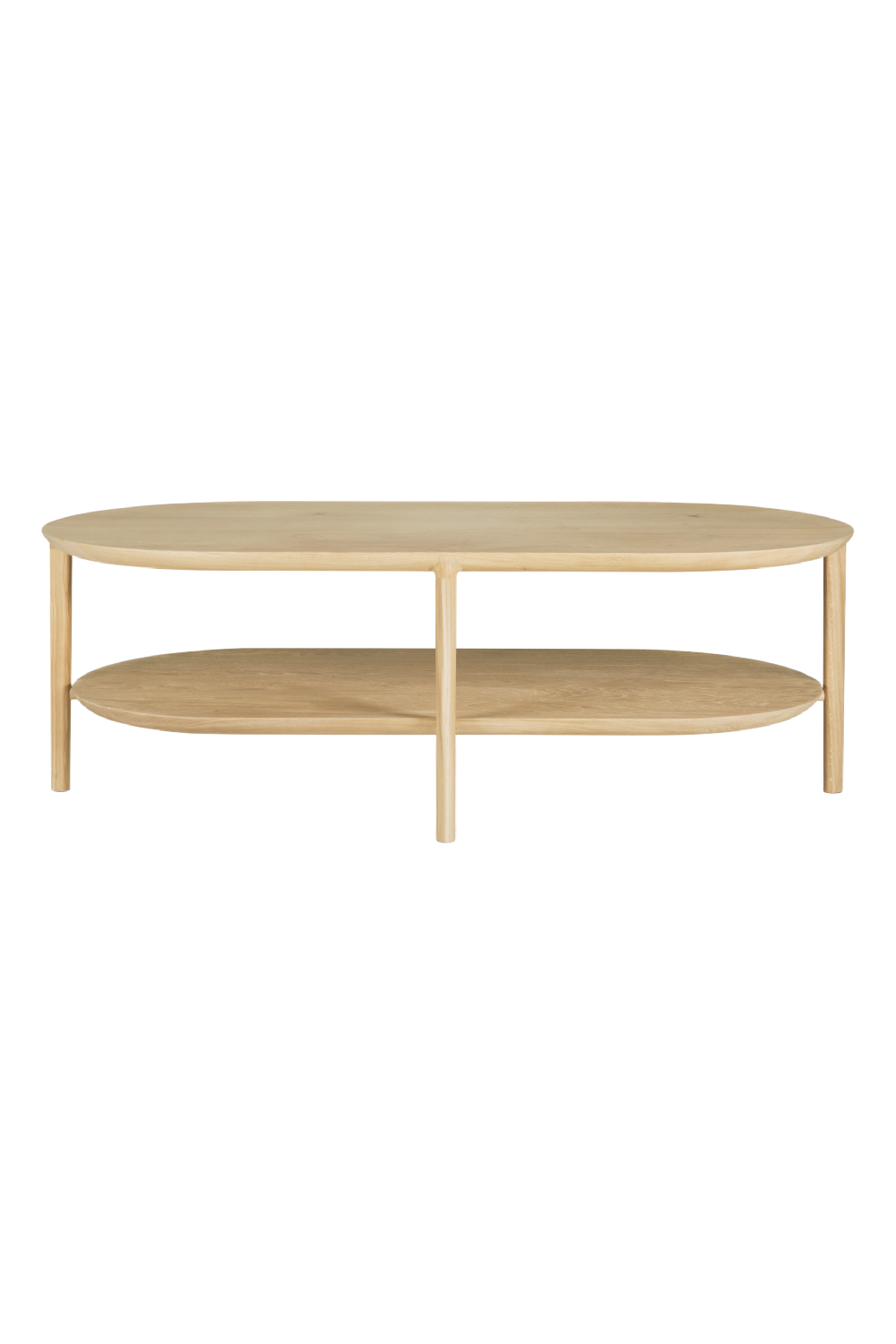   Solid Oak Oval Coffee Table | Oroa.com