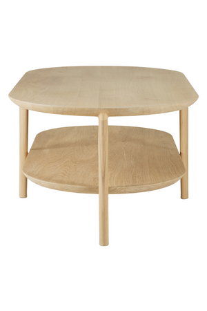   Solid Oak Oval Coffee Table | Oroa.com
