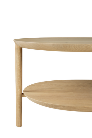   Solid Oak Oval Coffee Table | Oroa.com