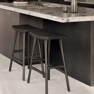   Classic Black Oak Counter Stool | Oroa.com
