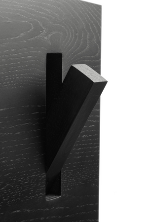   Black Solid Oak Wall Hanger | Oroa.com
