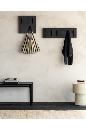   Black Solid Oak Wall Hanger | Oroa.com