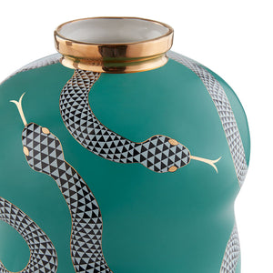   Porcelain Serpent Cinched Vase | Oroa.com