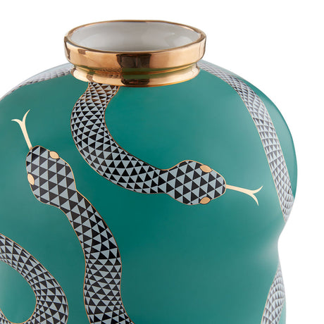   Porcelain Serpent Cinched Vase | Oroa.com