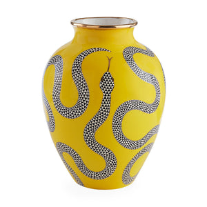   Yellow Porcelain Serpent Vase | Oroa.com