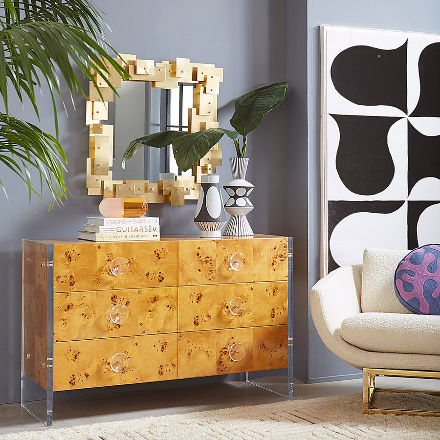   Mappa Wood 6-Drawer Dresser | Oroa.com