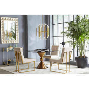   Round Glass Bar Cart | Oroa.com