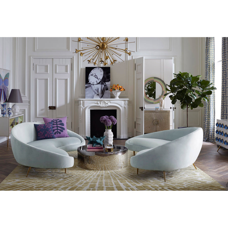   Glass Top Drum Coffee Table | Oroa.com