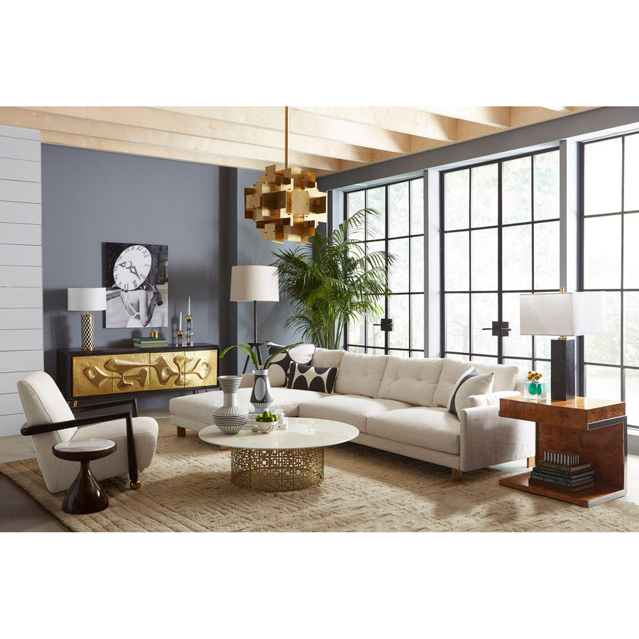   Golden Orb Leg Club Chair | Oroa.com