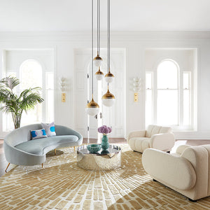   White Glass Orbs Chandelier | Oroa.com
