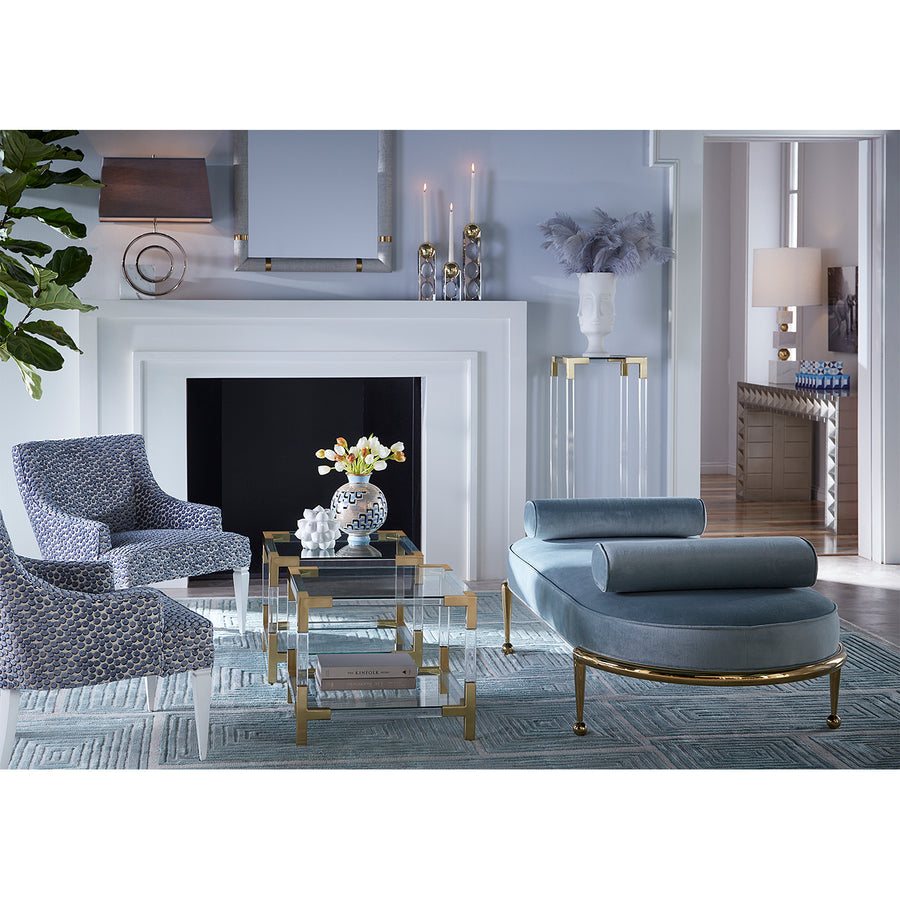   Two-Tier Glass Accent Table | Oroa.com