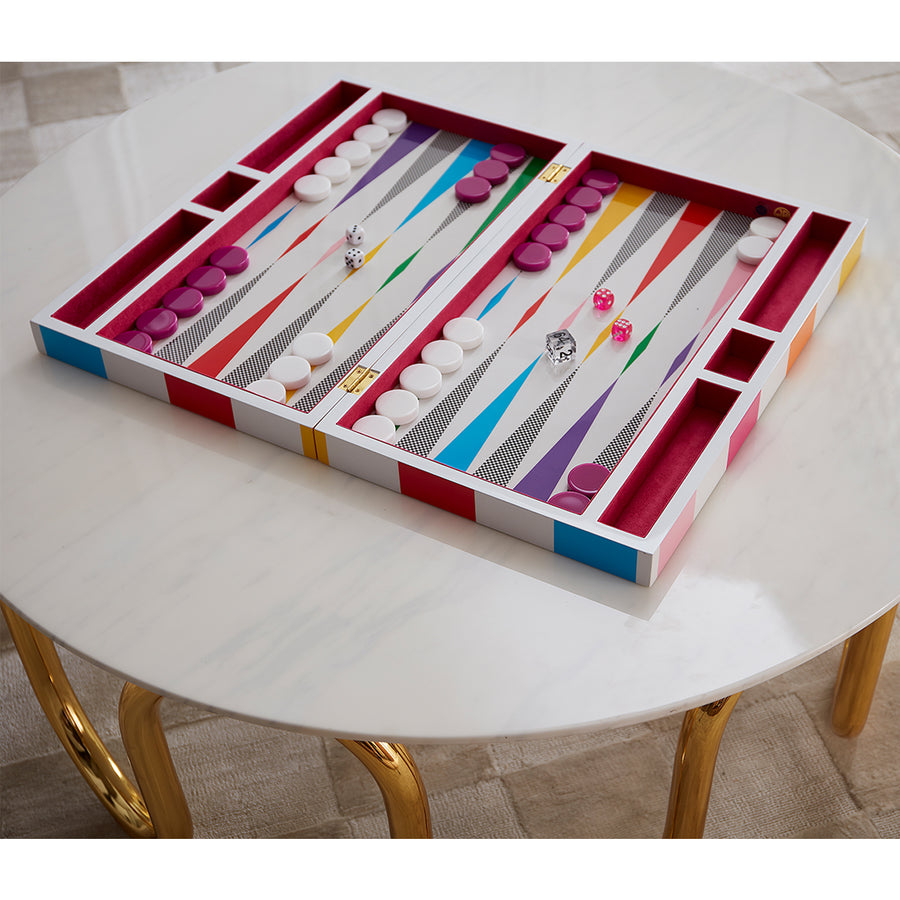   Multi-Colored Backgammon Set | Oroa.com