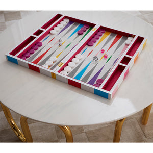   Multi-Colored Backgammon Set | Oroa.com