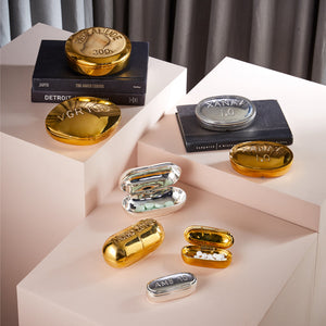   Oval Brass Pill Box | Oroa.com