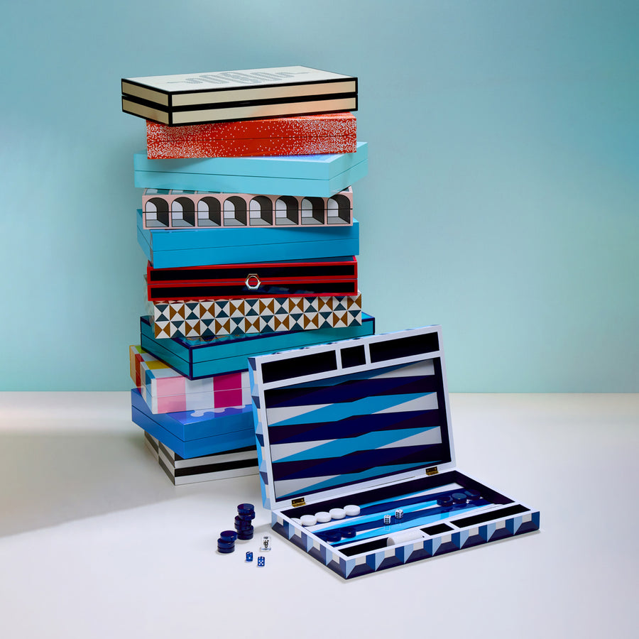   Geometric Patterned Backgammon Set | Oroa.com