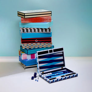  Geometric Patterned Backgammon Set | Oroa.com