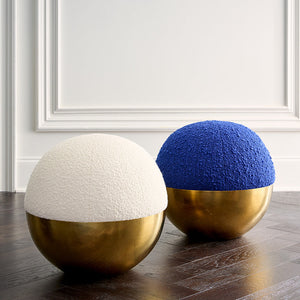   Honed Brass Round Tuffet | Oroa.com