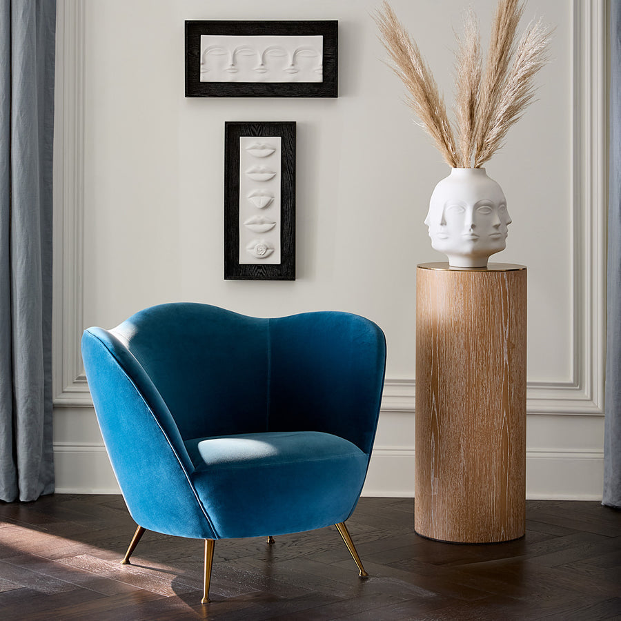   Blue Velvet King Bed | Oroa.com