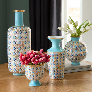   Turquoise Porcelain Cuff Vase | Oroa.com