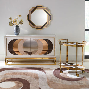   Mirrored Glass 6-Drawer Sideboard | Oroa.com