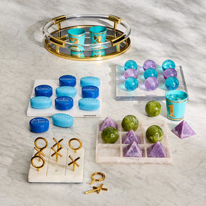   Marble Base Tic-Tac-Toe Set | Oroa.com