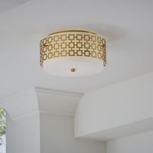   Laser-Cut Metal Framed Ceiling Lamp | Oroa.com