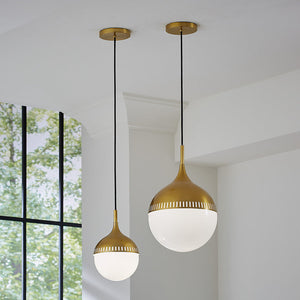  White Glass Orb Pendant Light | Oroa.com