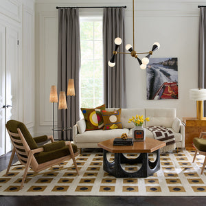   Dotted Squares Flatweave Rug | Oroa.com