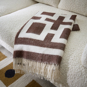   Baby Alpaca Fringed Throw | Oroa.com