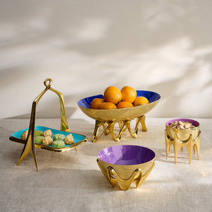   Lavender Interior Brass Bowl | Oroa.com