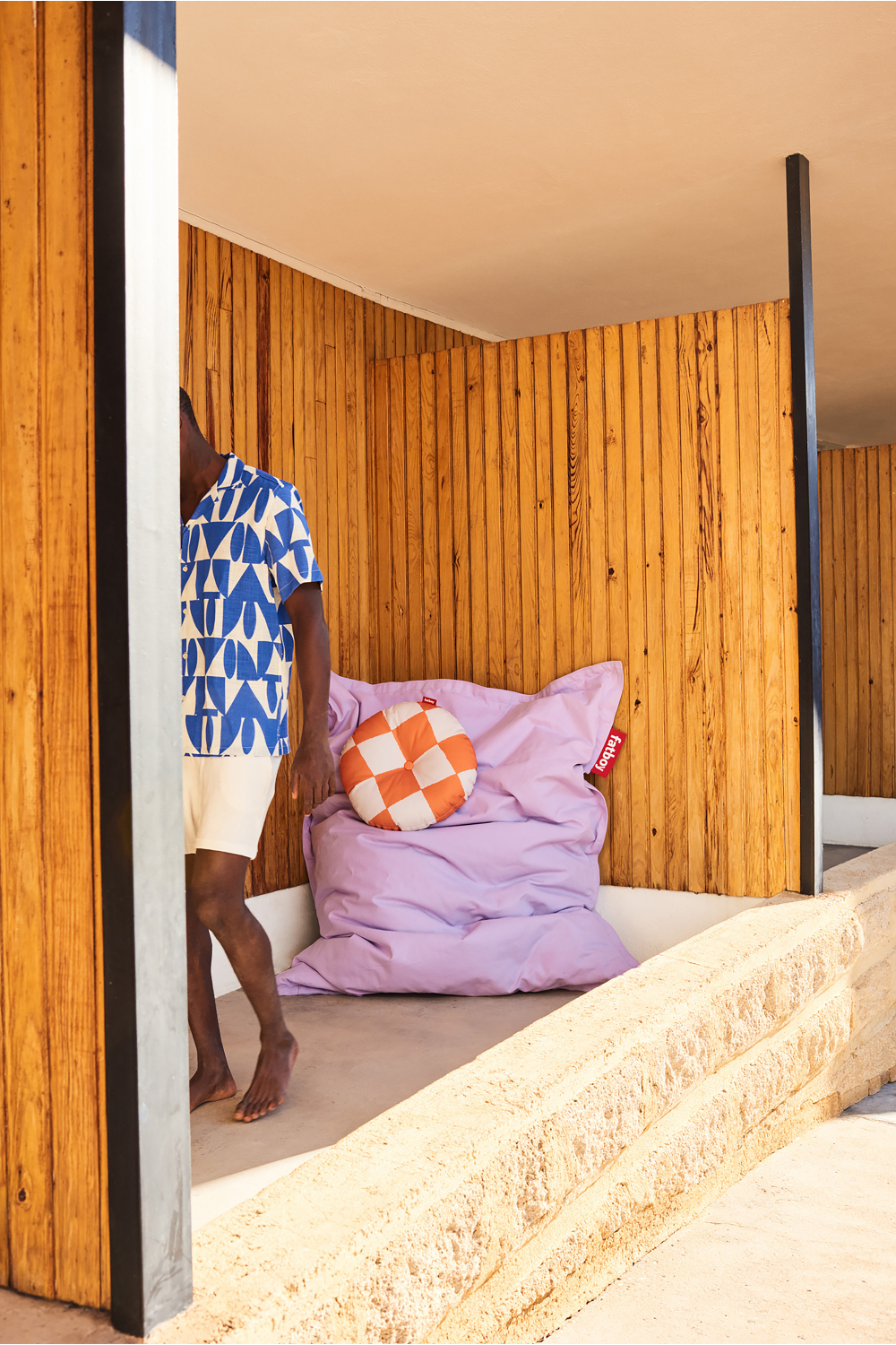   Cotton Lounge Bean Bag | Oroa.com