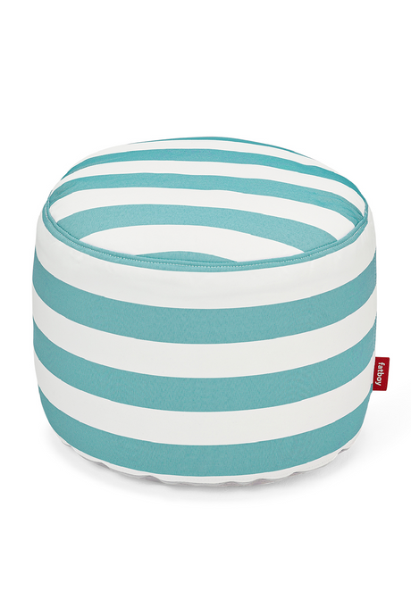   Blue Stripes Outdoor Ottoman | Oroa.com