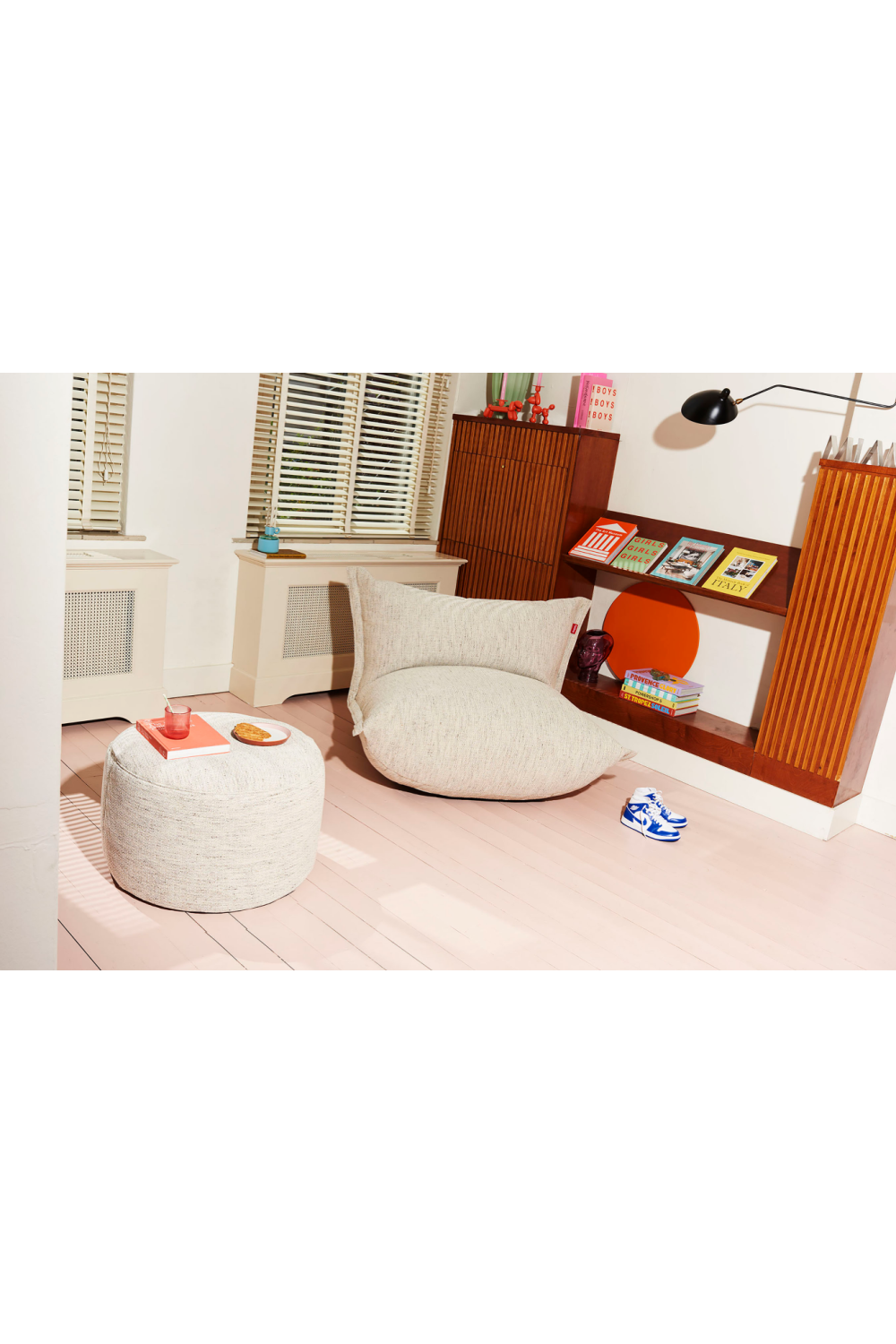   Fabric Upholstered Ottoman L | Oroa.com