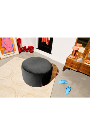   Round Velvet Pouf | Oroa.com
