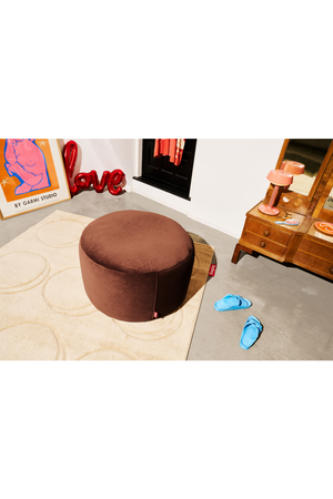   Round Velvet Pouf | Oroa.com